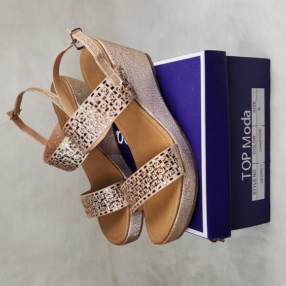 Top Moda Desire1 Champagne Size 9 NWT in Original Retail box - Picture 1 of 16